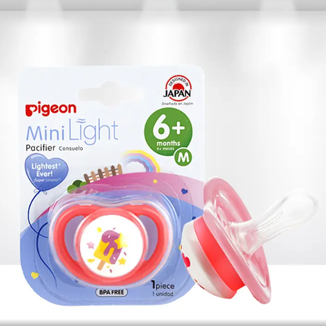 Chupete odontológico Mini Light 6 M+ M 1 Unidad. Pigeon 1