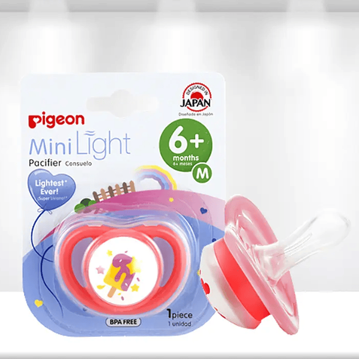 Chupete odontológico Mini Light 6 M+ M 1 Unidad. Pigeon 1