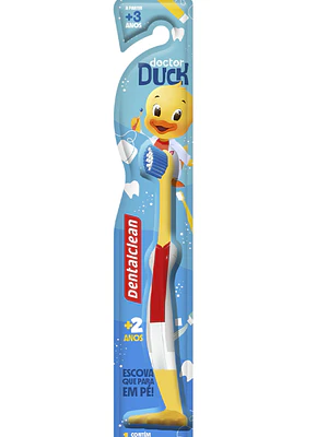 Cepillo dental infantil Dentalclean Doctor duck extra suave + 2 años 1 unidad.