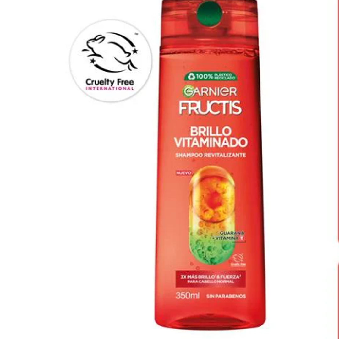 Garnier Fructis Shampoo Brillo vitaminado 350 ml. 1