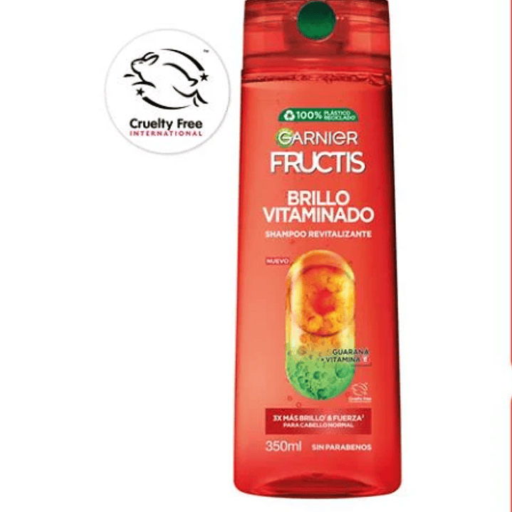 Garnier Fructis Shampoo Brillo vitaminado 350 ml. 1