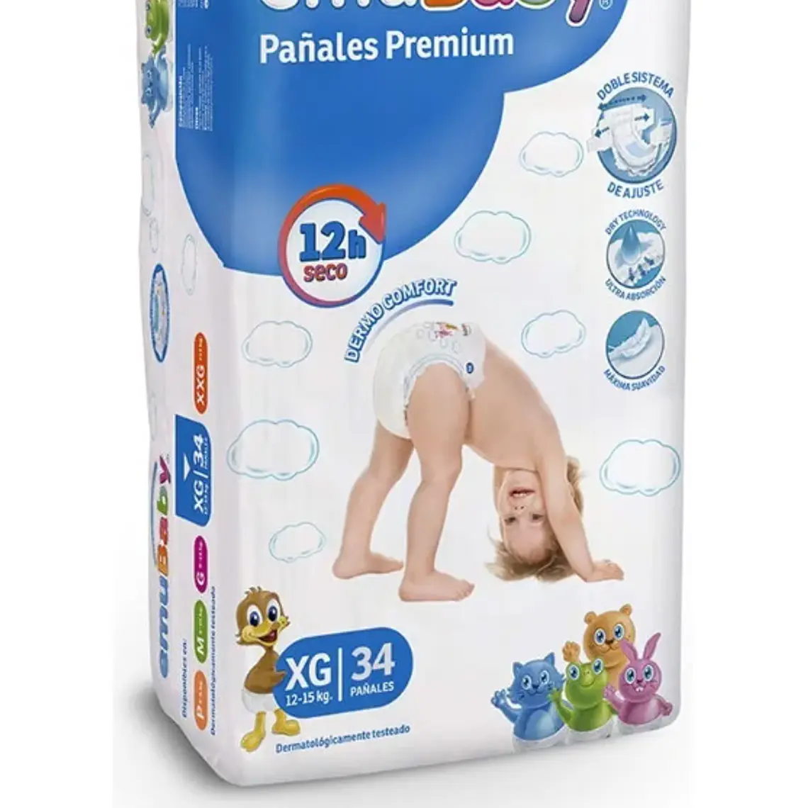 Emubaby Pañal premium XG 34 Unidades. 1