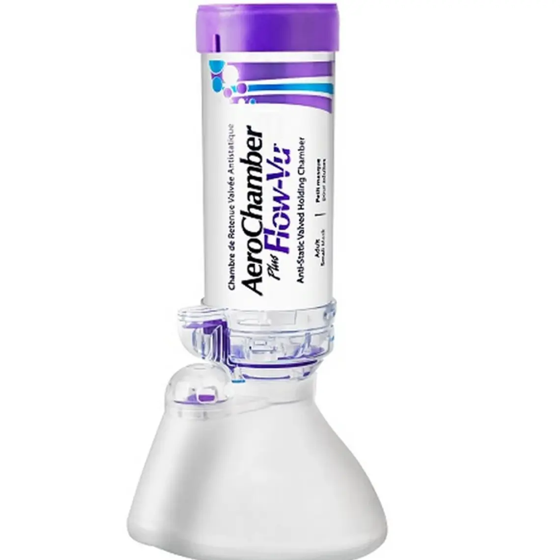 Aerochamber Plus Adulto Masc pequeña Morado. 1
