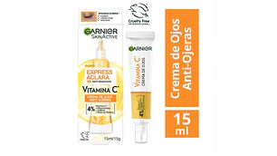 Garnier Skin active Express aclara Crema de ojos anti-ojeras Vitamina c 15 ml.