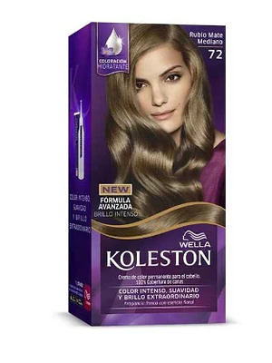 Tinte para el cabello Koleston New  72 Rubio Mate Mediano + activador.