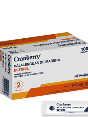 Bajalenguas de madera Caja de 100 unidades. Reutter 