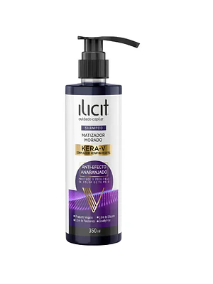 Ilicit Shampoo Matizador morado Kera-V 350 ml.