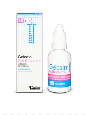 Gelcaín Lidocaína Gel bucal 2 % 30 g.