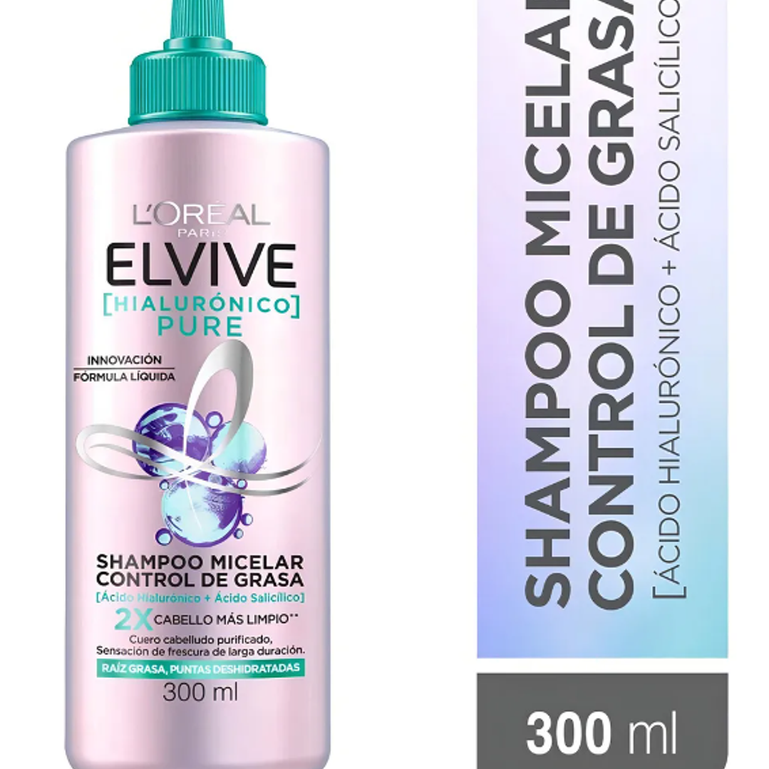 Elvive Pure Shampoo Micelar 300 ml. L'oréal 1