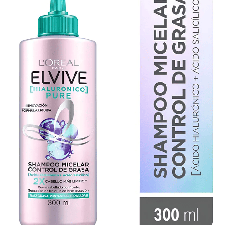 Elvive Pure Shampoo Micelar 300 ml. L'oréal 1
