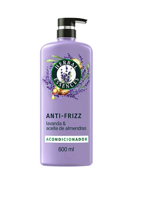 Herbal Essences Acondicionador Anti-frizz Lavanda & Aceite de almendras 600 ml.