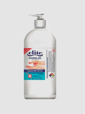 Alcohol Gel con válvula 1 Litro. Elite