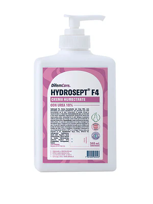 Hydrosept F4 Crema humectante Úrea 10 % 340 ml. DifemCare
