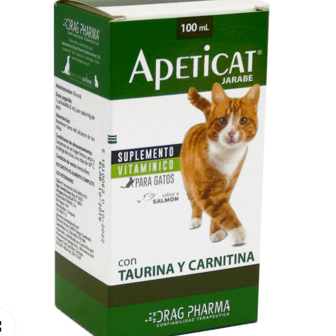Apeticat Suplemento vitamínico para gatos Jarabe 100 ml. 1