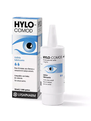 Hylo-Comod Hialuronato Solución oftálmica 10 ml.