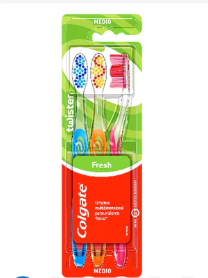 Cepillo de dientes colgate Twister 3 Unidades.