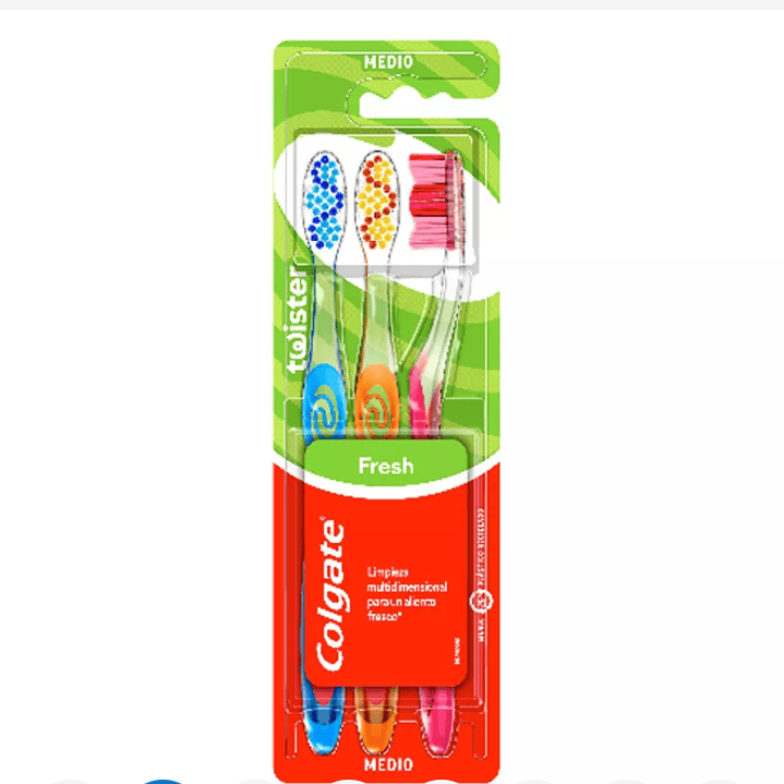 Cepillo de dientes colgate Twister 3 Unidades. 1