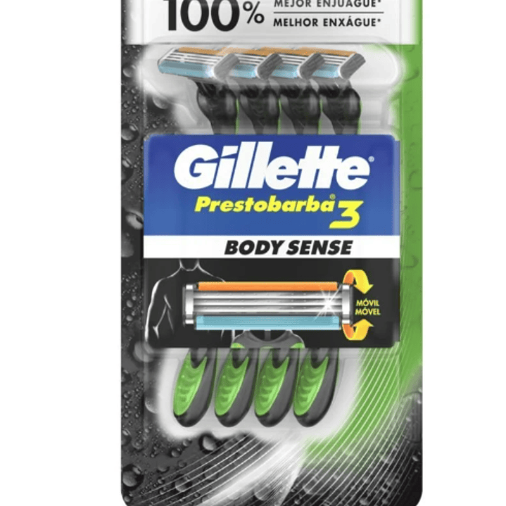 Gillette prestobarba 3 Body sense 4 Unidades. 1