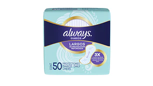 Always Protectores diarios largos 50 Unidades.