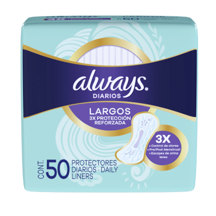Always Protectores diarios largos 50 Unidades. 1