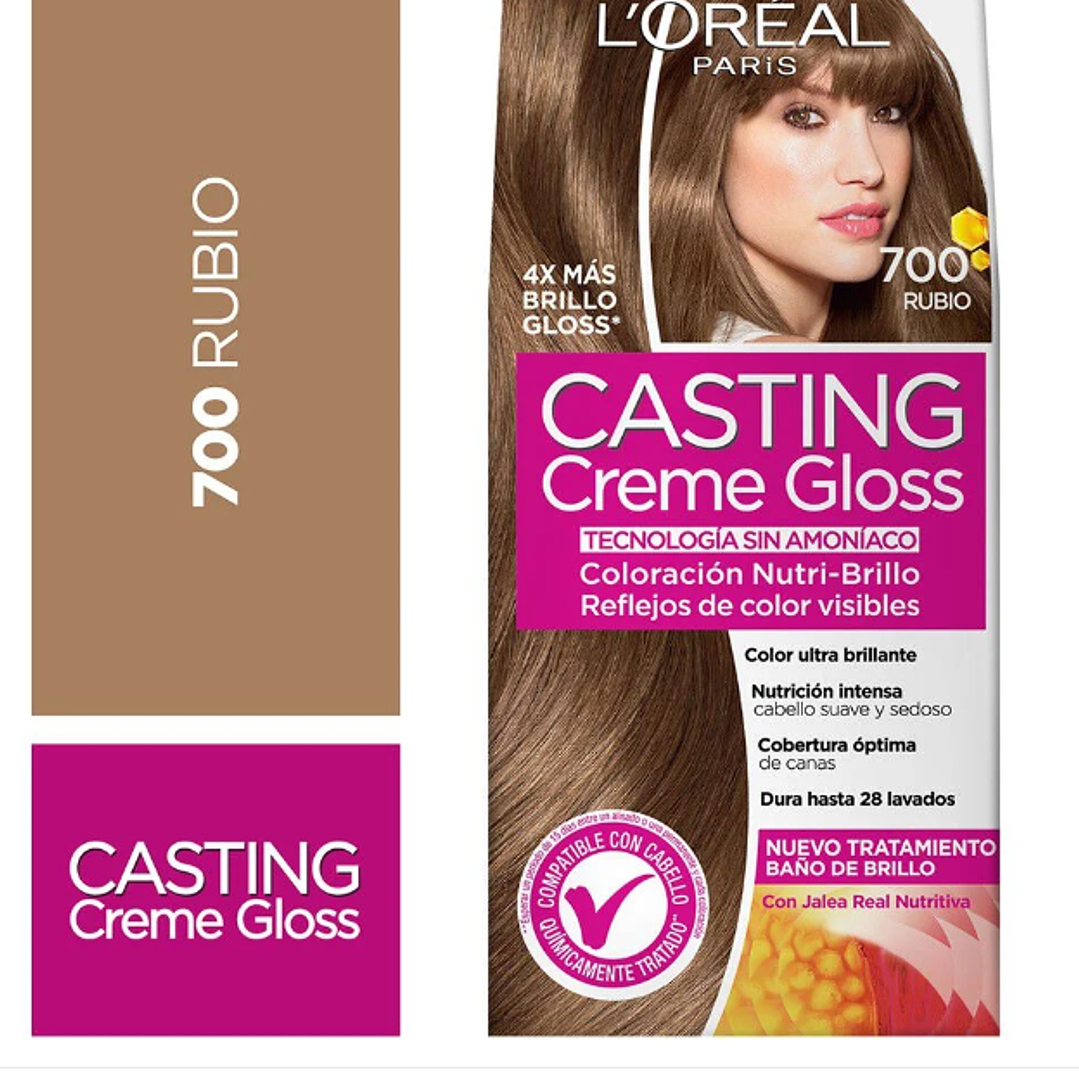 Coloración para el cabello Casting Creme Gloss Rubio 700. L'oréal 1