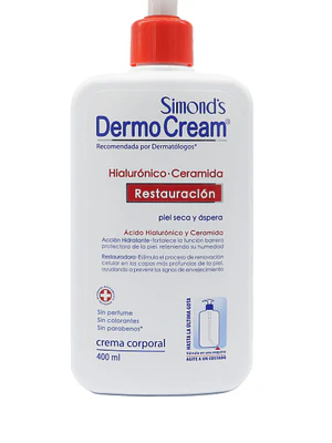 Dermo Cream Hialurónico y ceramidas restauración 400 ml. Simond's
