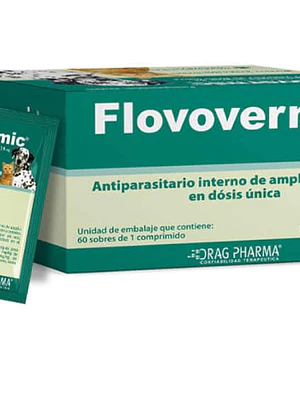 Flovovermic Antiparasitario Perros y gatos 60 sobres 1 Comprimido.