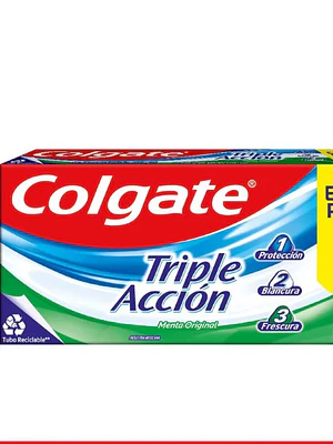 Pasta dental Colgate Triple acción 150 ml Pack 2 Unidades.