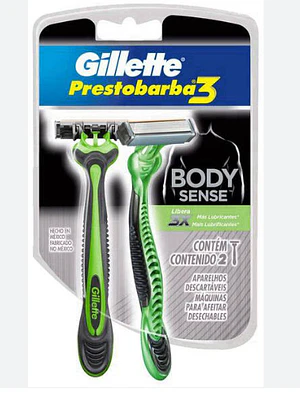 Gillette Prestobarba 3 Body Sense 2 Unidades.