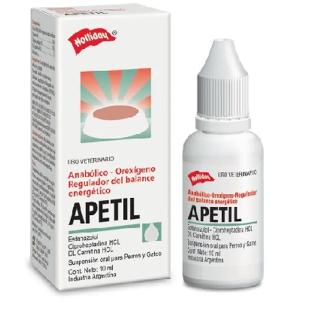 Apetil Anabólico 10 ml. Uso veterinario 1