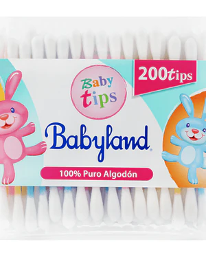 Baby Tips Algodón babyland 200 Unidades.