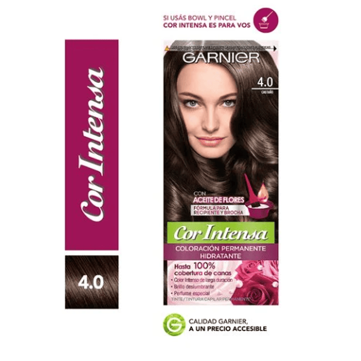 Tinte para el cabello Cor Intensa Garnier Castaño 4.0. 1
