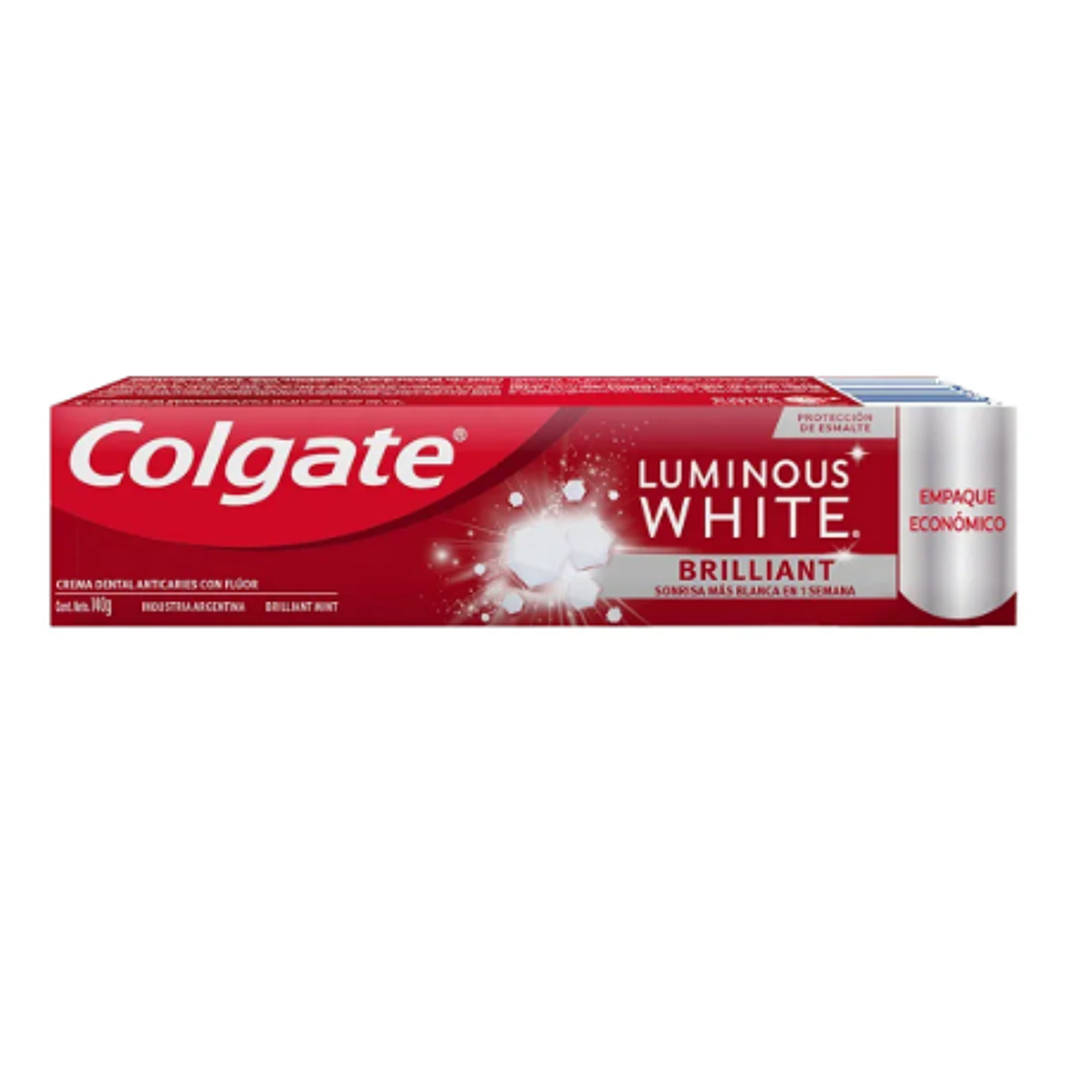 Crema dental Colgate Luminous Whitw 140 g. 1