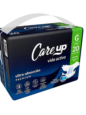 Pañales adulto Care Up G 20 Unidades.