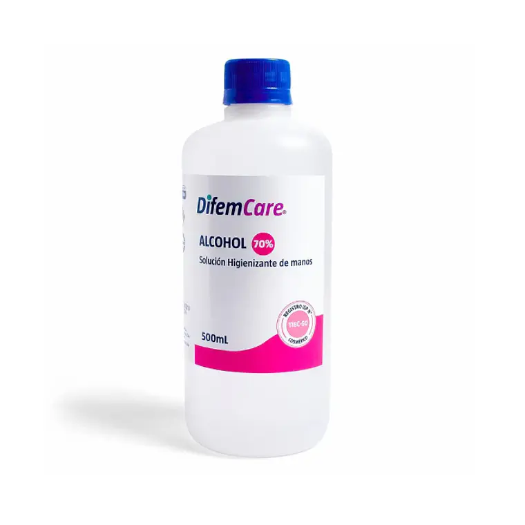 Alcohol Higienizante 70% 500 ml. Difemcare 1