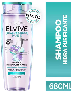 Elvive Pure Shampoo Hidra hidratante 680 ml. L'oréal