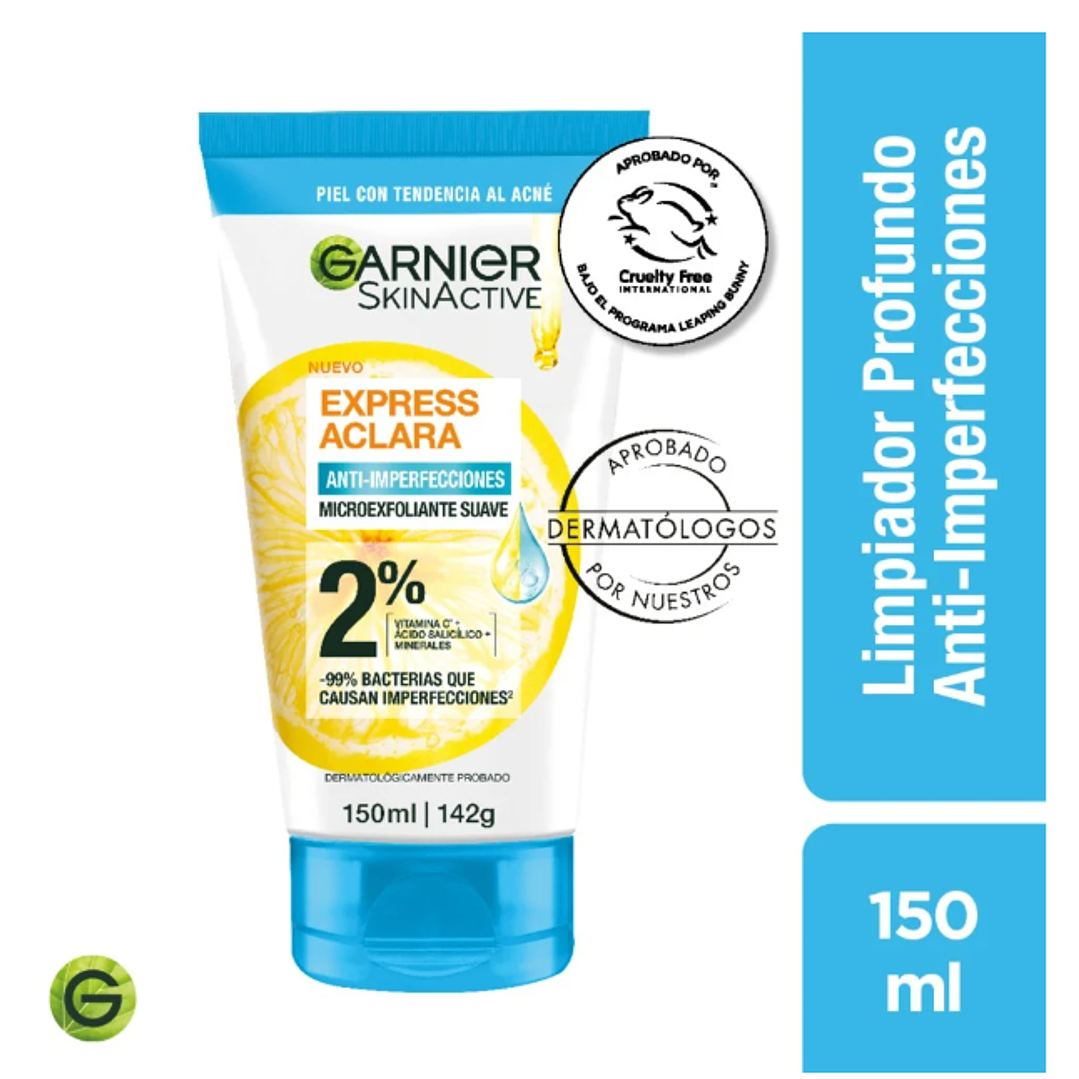 Garnier Skin Active Limpiador prfundo Anti-imperfecciones 150 ml. 1
