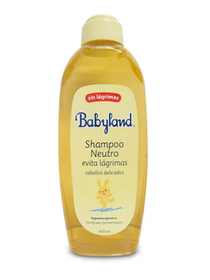 Babyland Shampoo neutro evita lágrimas 410 ml.