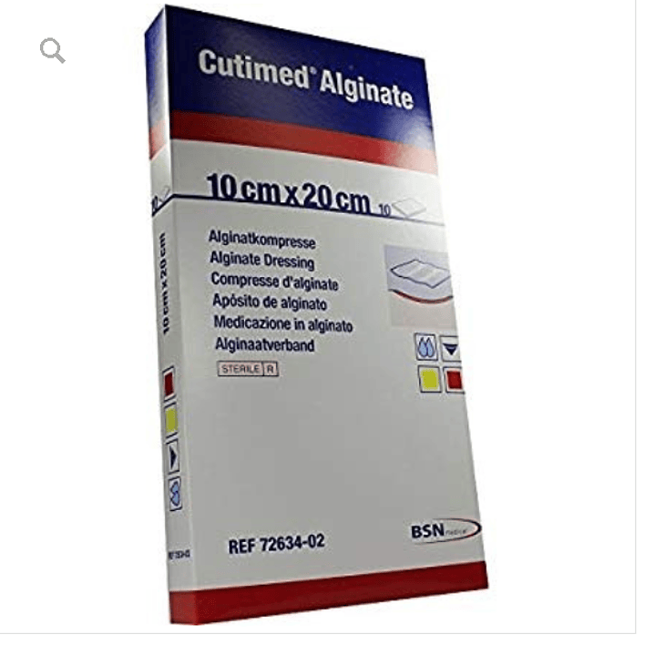 Cutimed Alginate Apósitos 10x20 cm 10 Unidades 1