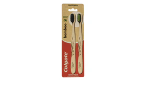 Cepillo dental Colgate Bamboo Suave 2 Unidades.