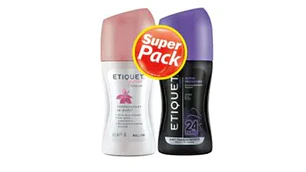 Desodorantes Etiquet Roll-on Action men+ Classic women 60 g Pack.