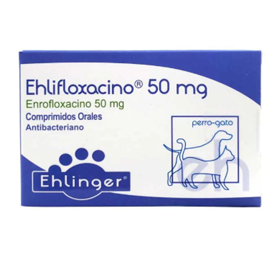 Ehlifloxacino 50 mg 10 Comprimidos. Uso veterinario 1