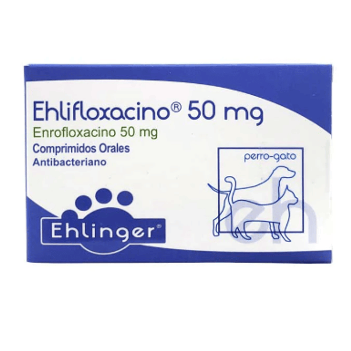 Ehlifloxacino 50 mg 10 Comprimidos. Uso veterinario 1