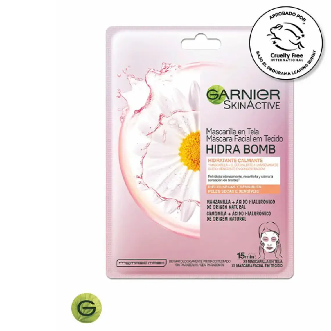 Garnier Skin active Mascarilla Hidra bomb Manzanilla. 1