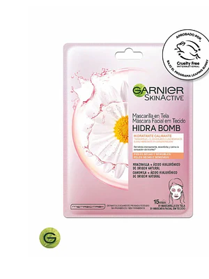Garnier Skin active Mascarilla Hidra bomb Manzanilla.