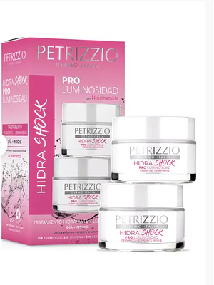 Crema Hidra Shock Pro luminosidad Día+ Noche. Petrizzio