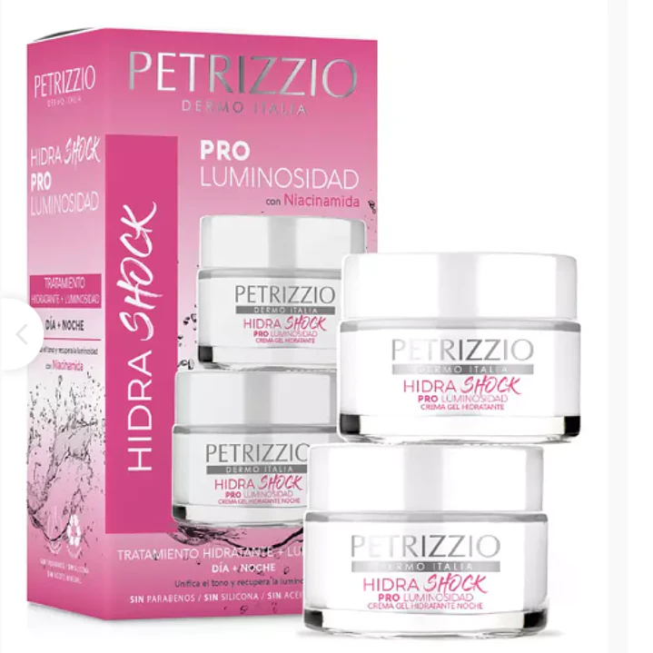 Crema Hidra Shock Pro luminosidad Día+ Noche. Petrizzio 1