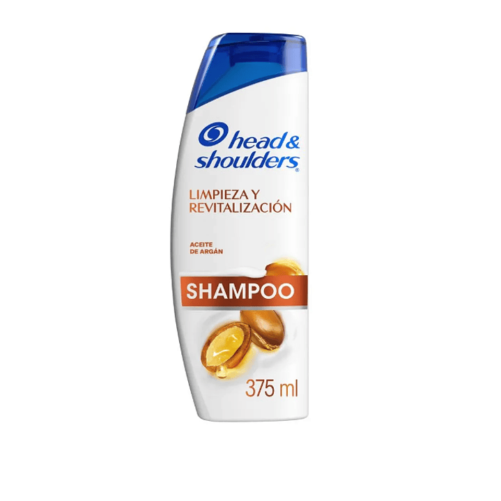 Head & shoulders Shampoo Limpieza y revitalización Aceite de Argán 375 ml. 1