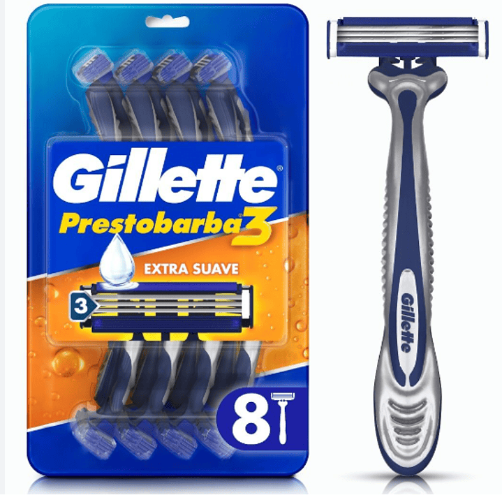 Gillette Prestobarba 3 Máquina de afeitar 8 Unidades. 1