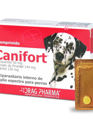 Canifort Antiparasitario 1 Comprimido. Uso veterinario